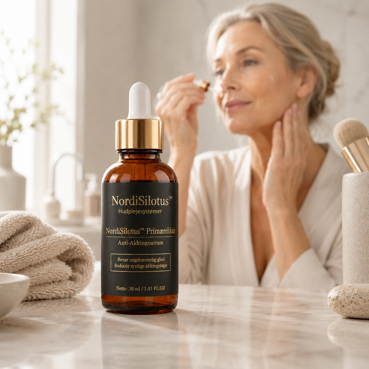 NordiSilotus™ Primæreliksir – Anti-Aldringsserum mod Synlige Aldringstegn
