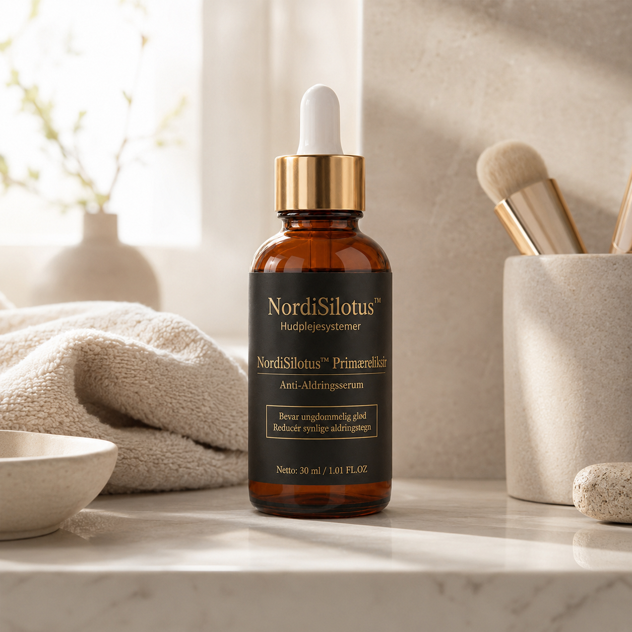 NordiSilotus™ Primæreliksir – Anti-Aldringsserum mod Synlige Aldringstegn