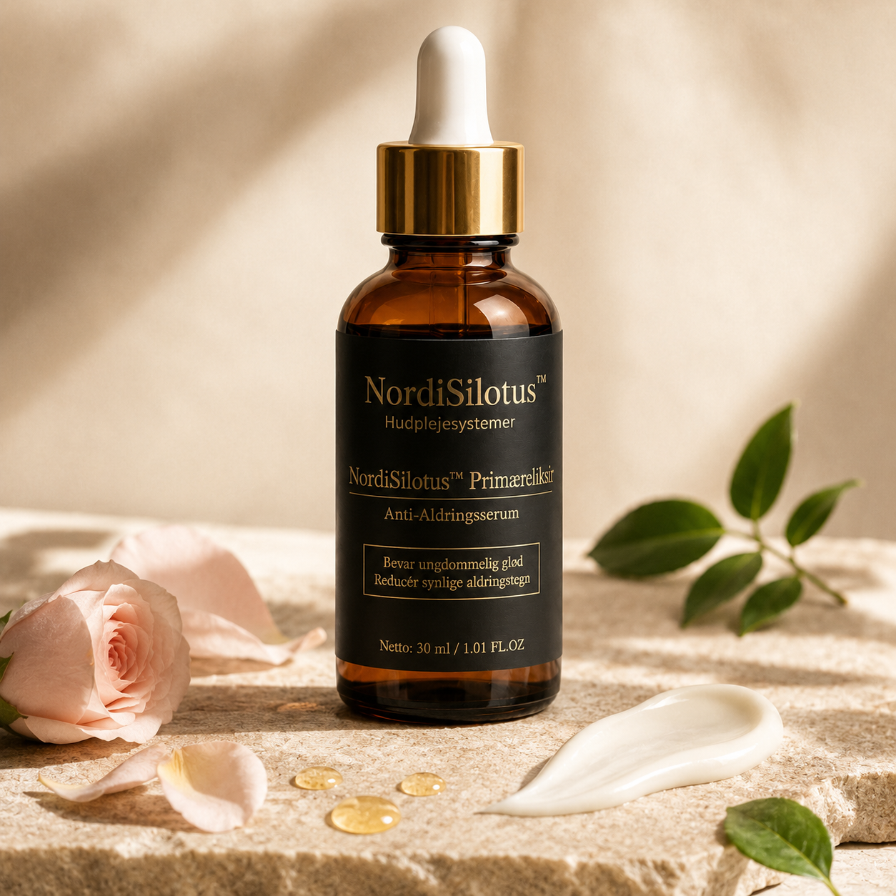 NordiSilotus™ Primæreliksir – Anti-Aldringsserum mod Synlige Aldringstegn